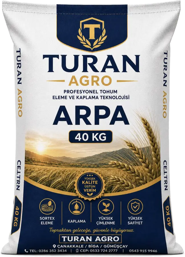 Turan Agro arpa tohumu 40 kg ambalaj